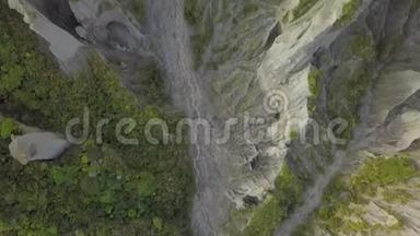 新西兰的空中、俯视图、普坦吉鲁阿胶囊结构